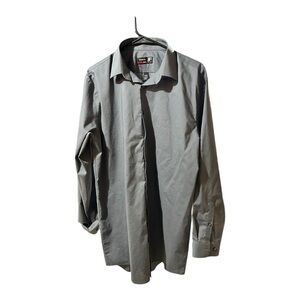 J. Ferrar Gray Stretch Slim Dress Shirt size 
Large